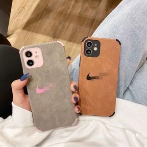 Shockproof back leather phone cover cases for iPhone
